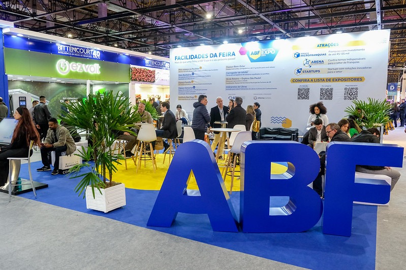 Imagem de uma das edições da ABF Franchising Expo, um dos maiores eventos de franquias do mundo. A ABF Franchising Expo 2026 ocorre entre os dias 24 e 27 de junho.